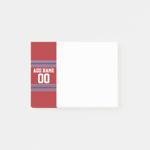 Notas Post-it® Team Jersey con nombre y número personalizados