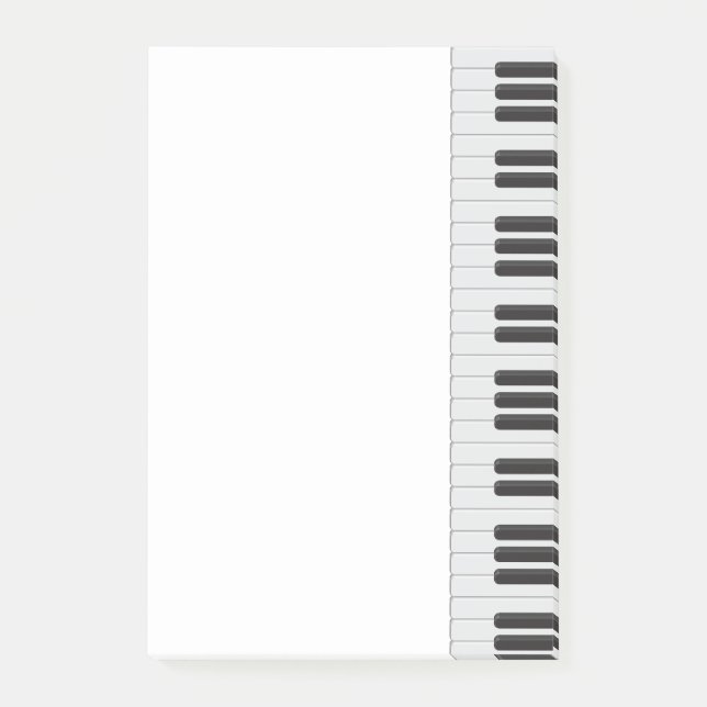 Notas Post-it® Teclado de piano (Anverso)