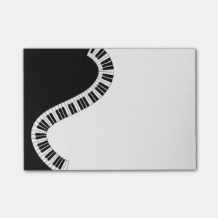 Notas Post-it® Teclas de piano curvadas onduladas