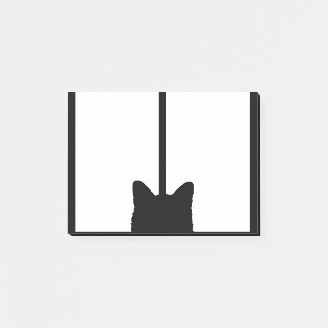 Notas Post-it® Tecleo del gato de la ventana para modificar el (Anverso)