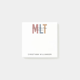 Notas Post-it® Técnico de Laboratorio Médico de MLT Personalizado