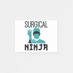 Notas Post-it® Tecnólogo técnico quirúrgico Ninja Scrub