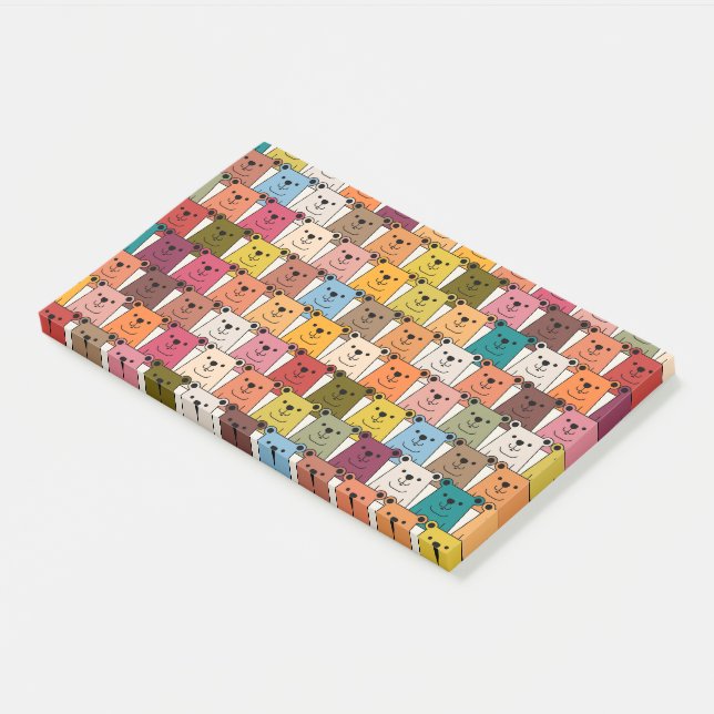 Notas Post-it® Teddy Bear (En perspectiva)