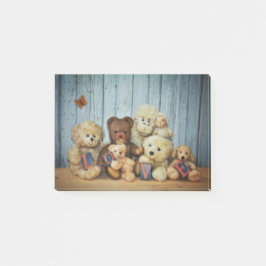 Notas Post-it® Teddy mit Freunde