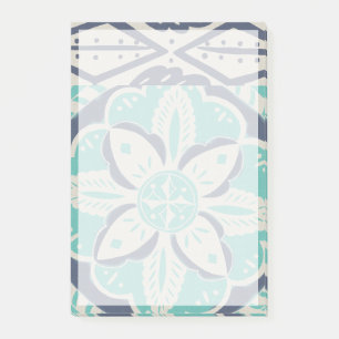 Notas Post-it® Teja azul IV del batik