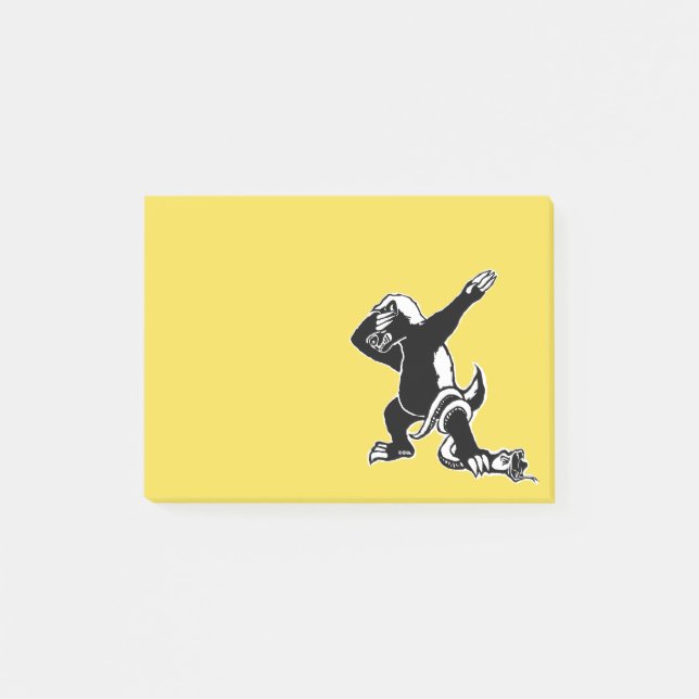 Notas Post-it® Tejón de miel que frota (Anverso)