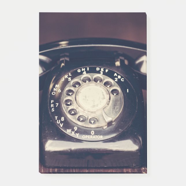 Notas Post-it® Teléfono rotativo de época (Anverso)