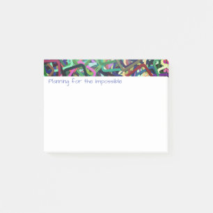 Notas Post-it® Tema abstracto progresivo y moderno Vivid