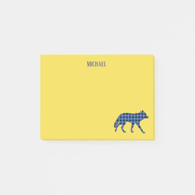 Notas Post-it® Tema Cute Wolf Woodland (Anverso)