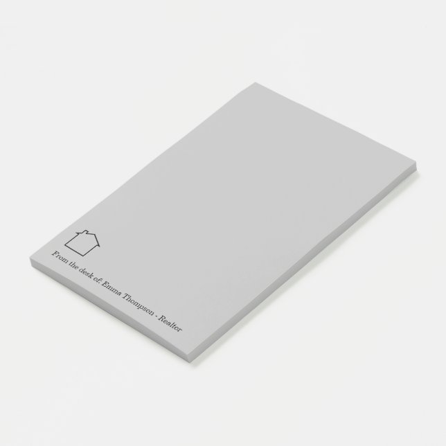 Notas Post-it® Tema de la Casa del Realtor Profesional (En perspectiva)