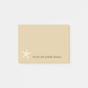Notas Post-it® Tema de las estrellas de mar de la playa