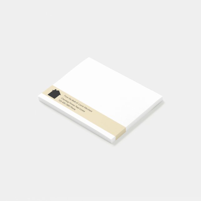 Notas Post-it® Tema de servicios inmobiliarios (En perspectiva)