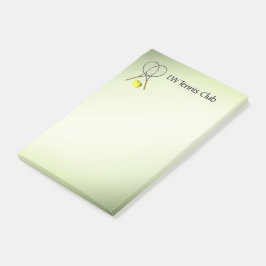 Notas Post-it® Tema de tenis personalizado