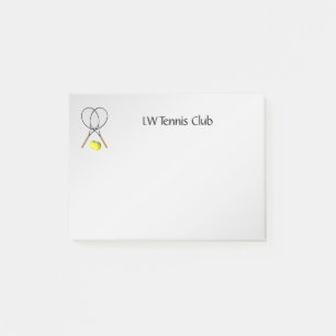 Notas Post-it® Tema del deporte del tenis personalizado