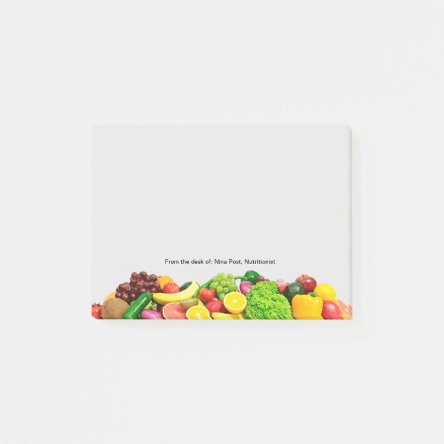 Notas Post-it® Tema del dietista nutricionista (Anverso)