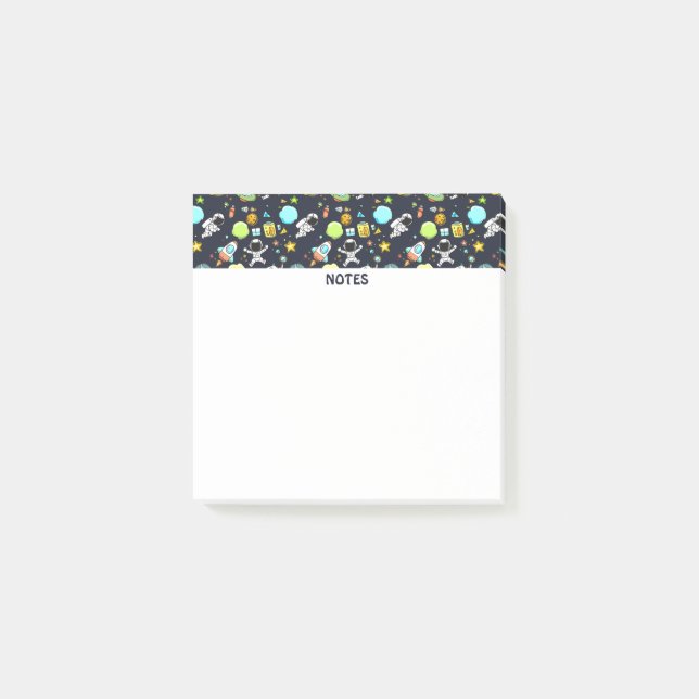 Notas Post-it® Tema del espacio ultraterrestre en Guay - Astronau (Anverso)