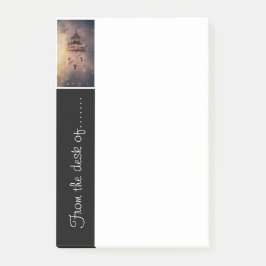 Notas Post-it® Tema del faro Oficina Memo Pad
