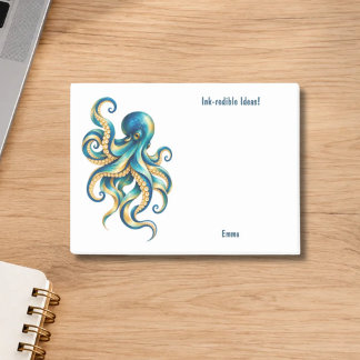 Notas Post-it® Tema del Océano | Pulpo | Ideas Ink-redibles |