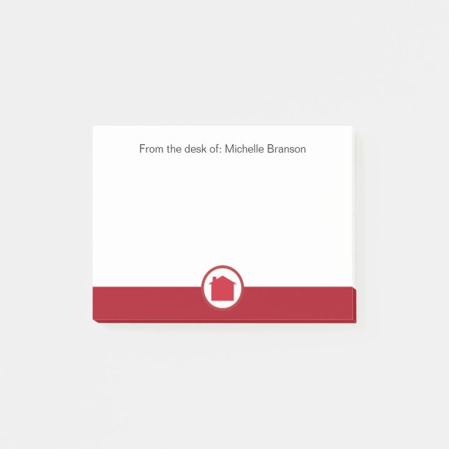 Notas Post-it® Tema inmobiliario (Anverso)