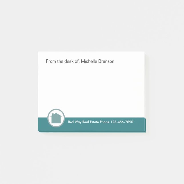 Notas Post-it® Tema inmobiliario (Anverso)