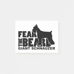 Notas Post-it® Tema la barba - Schnauzer gigante