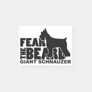Notas Post-it® Tema la barba - Schnauzer gigante