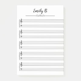 Notas Post-it® Tema musical personalizado Personalizado