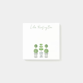 Notas Post-it® Tema verde acuarela