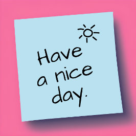 Notas Post-it® Ten a Nice Day Positive Post que anota