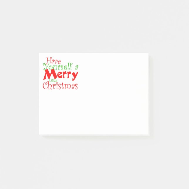 Notas Post-it® Ten Feliz Navidad (Anverso)