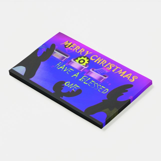 Notas Post-it® Ten una bendición Feliz Navidad - un festival digi (En perspectiva)