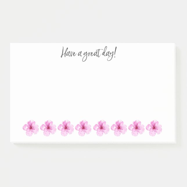 Notas Post-it® TENGA UN GRAN DÍA CON FLOWERS Notes (Anverso)