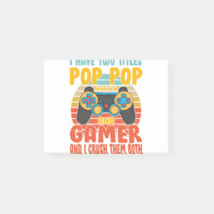 Notas Post-it® Tengo Dos Títulos Pop Y Gamer, Divertido Juego