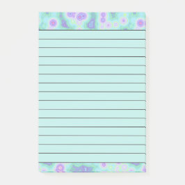 Notas Post-it® Teñido de teñir azul verdoso y púrpura