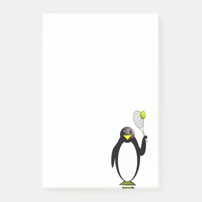 Notas Post-it® Tenis del pingüino (Anverso)
