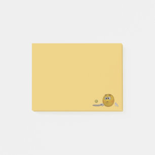 Notas Post-it® tenis practicante del Emoticon del estilo 3d