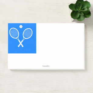 Notas Post-it® Tennis Racks Blue Background Personalizado