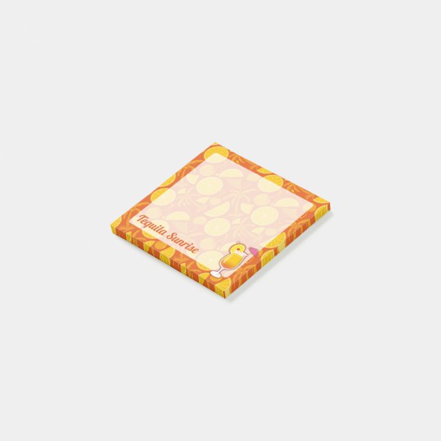 Notas Post-it® Tequila Sunrise Cocktail (En perspectiva)