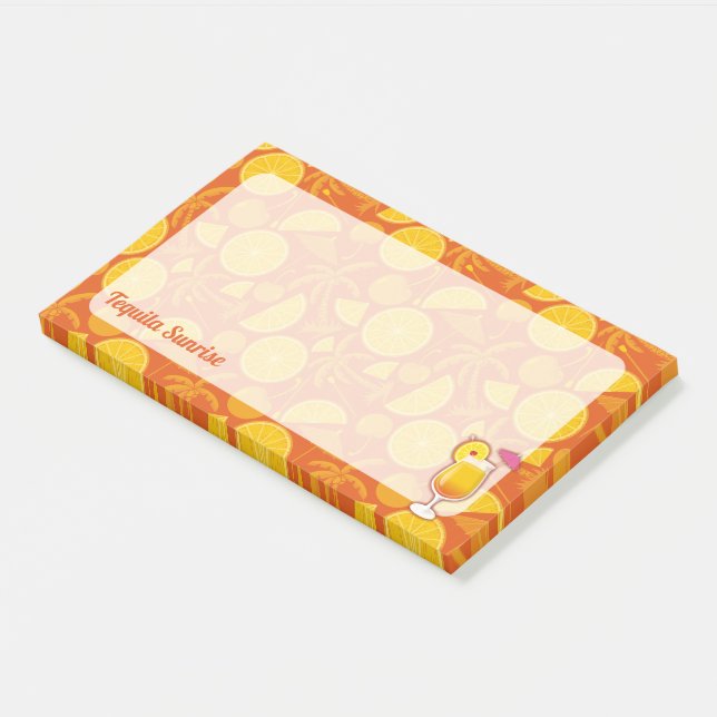 Notas Post-it® Tequila Sunrise Cocktail (En perspectiva)