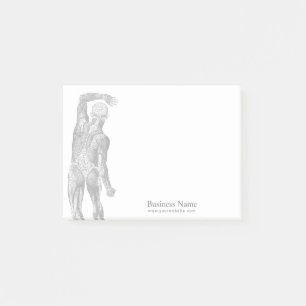 Notas Post-it® Terapeuta del balneario de la espina dorsal de la