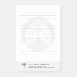 Notas Post-it® Terapia respiratoria| Personalizable Llenado