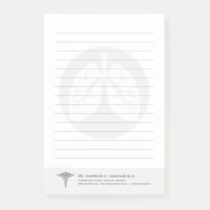 Notas Post-it® Terapia respiratoria Personalizable Llenado