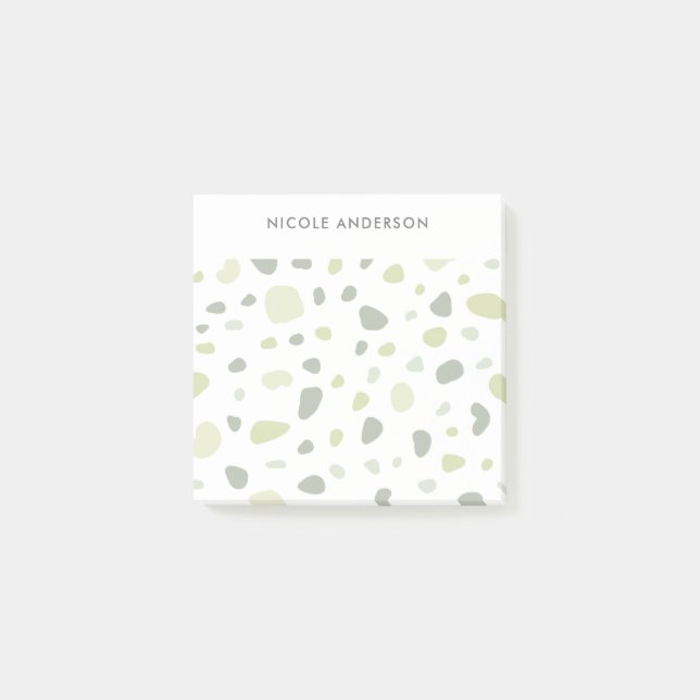 Notas Post-it® Terracota verde sabia personalizada (Anverso)
