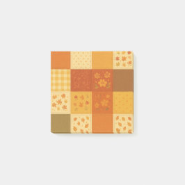 Notas Post-it® Terracotta Patchwork Quilt Rustic Farmhouse Floral
