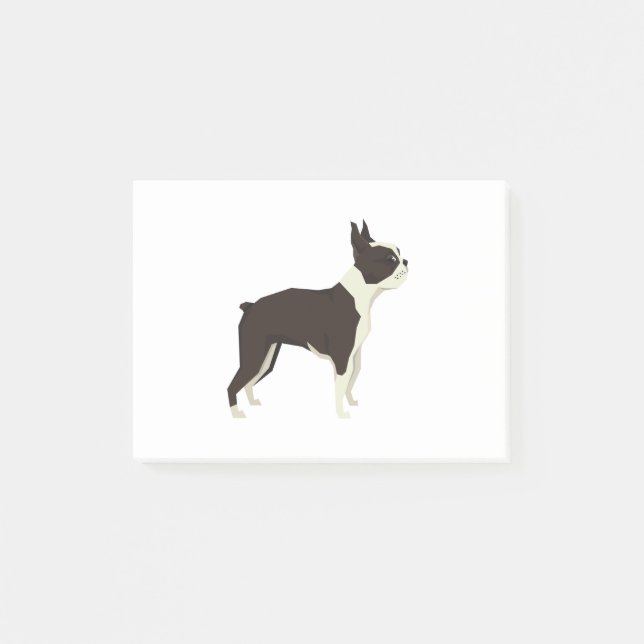 Notas Post-it® Terrier de Boston (Anverso)