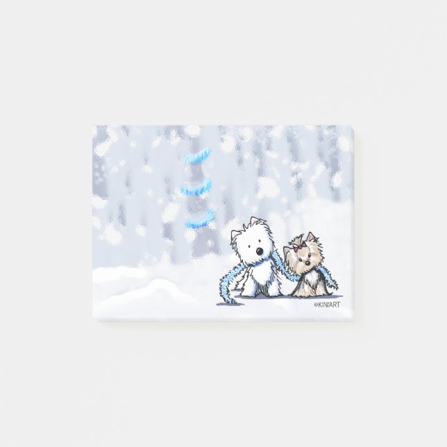 Notas Post-it® Territorios de invierno de KiniArt (Anverso)