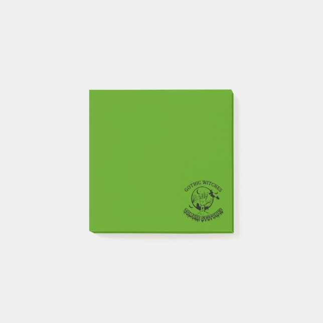 Notas Post-it® Testigos góticos Zombie Stitches Green (Anverso)
