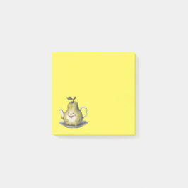 Notas Post-it® Tetera de Pera Sonriente