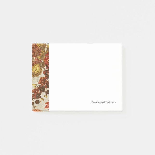 Notas Post-it® Textil con un patrón floral extensible (Anverso)
