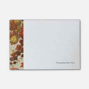 Notas Post-it® Textil con un patrón floral extensible